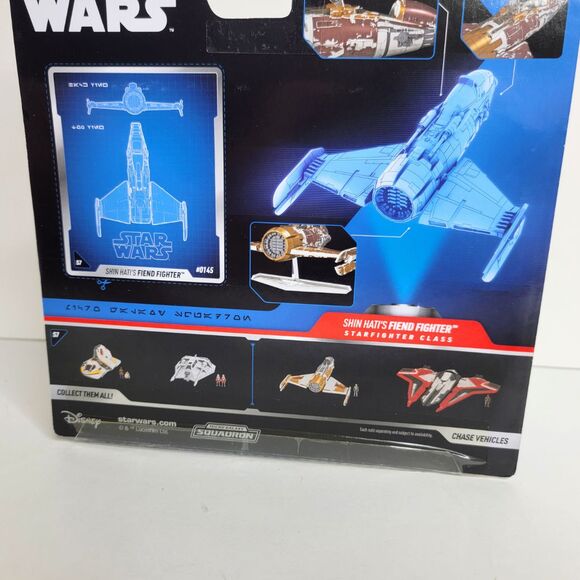 Star Wars Micro Galaxy Squadron SHIN HATI'S FIEND FIGHTER SERIES 7 #0145 NEW - Picture 5 of 6